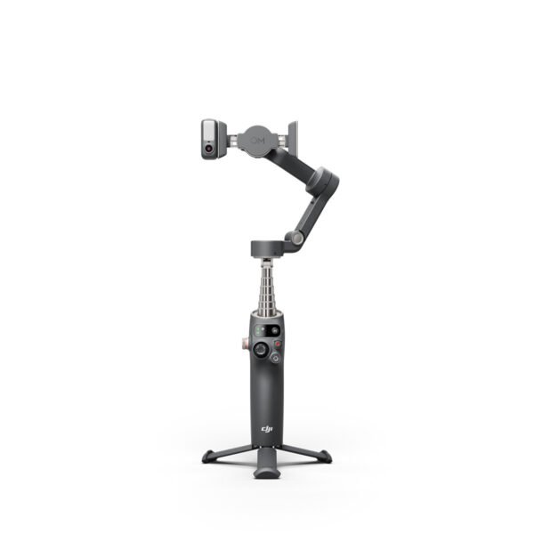 DJI Osmo Mobile 8 gimbal مثبت ثلاثي المحاور مع شاشة هاتف.