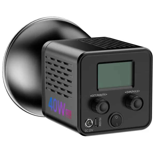 إضاءة RGB محمولة بقوة 40 واط لصناعة المحتوى والتصوير.