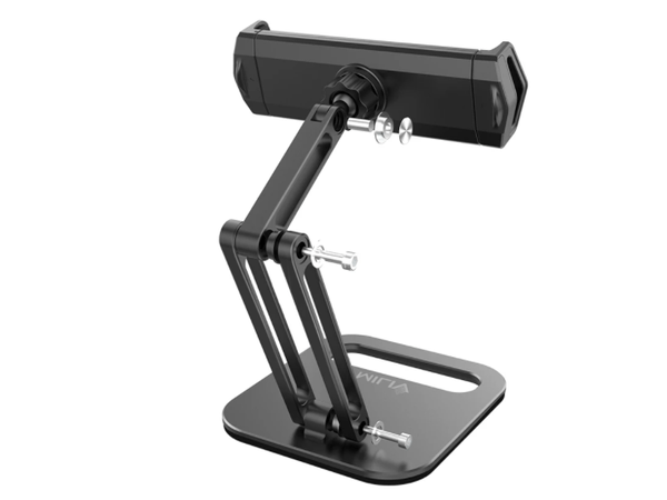 حامل مكتبي متعدد الاستخدام للهاتف والتابلت بزاوية قابلة للتعديل.