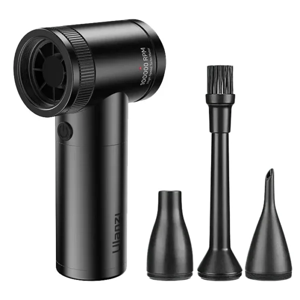 منفضة هواء كهربائية قوية لتنظيف الأجهزة الإلكترونية بعيدًا عن الغبار والبقايا.