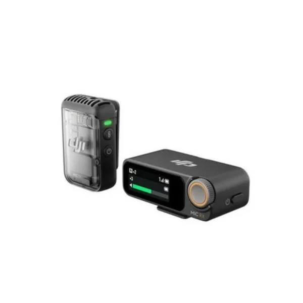 ميكروفون لاسلكي صغير لتسجيل صوت واضح باحترافية.