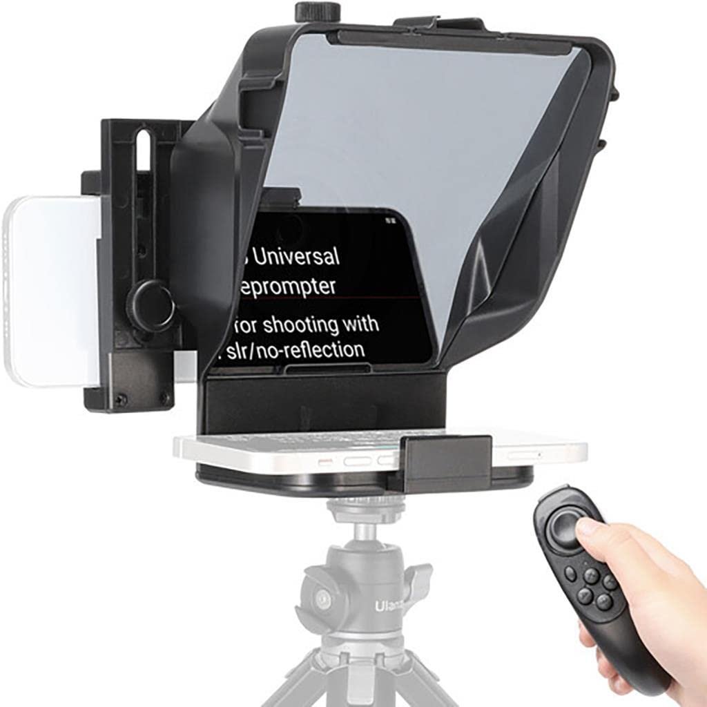 ULANZI PT-15 Universal Autocue Teleprompter (18cm) For Smartphone And Camera (2250) جهاز تلقين احترافي لتسجيل الفيديو باستخدام الهاتف أو الكاميرا بسهولة.